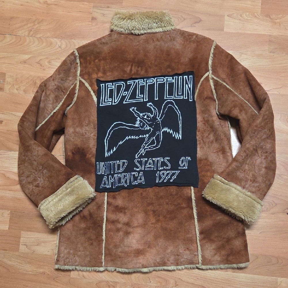 LED ZEPPLIN Upcycled Shearling Jacket